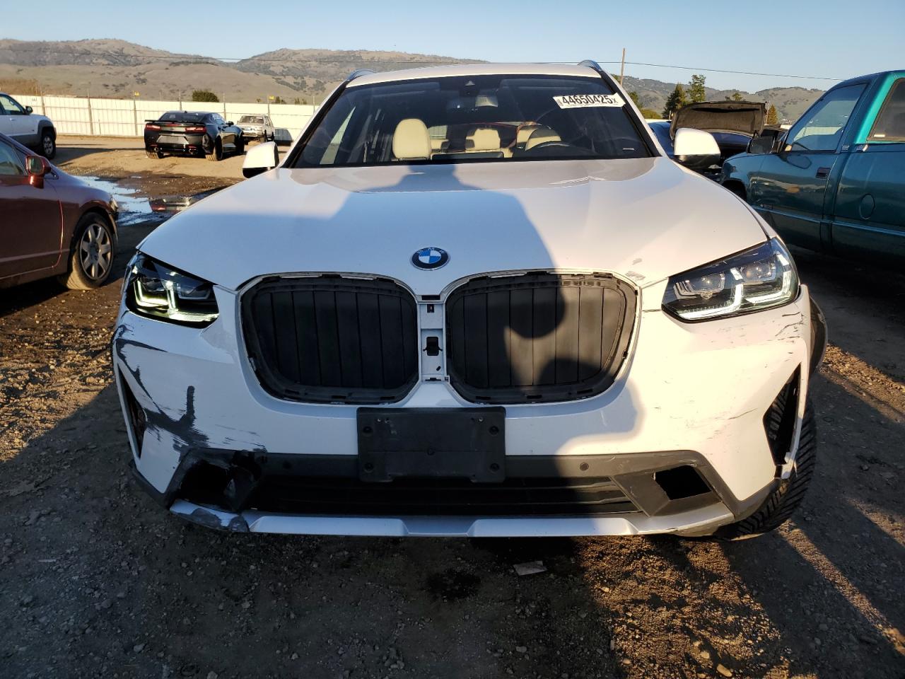 2022 BMW X3 VIN 5UX53DP03N9K76183 Copart auction photo, rear end / side damage thumbnail 5