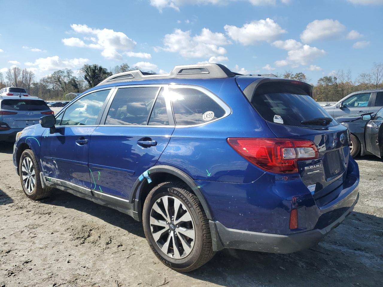 2015 Subaru Outback VIN 4S4BSBNC0F3344903 Copart auction photo, side / minor dent/scratches damage thumbnail 2