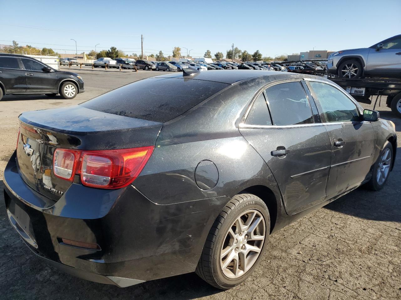 2015 Chevrolet Malibu VIN 1G11C5SL7FF117265 Copart auction photo, front end / side damage thumbnail 3
