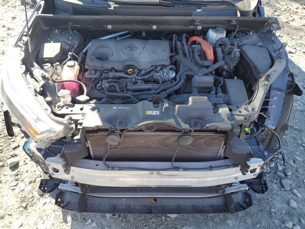 2022 Toyota RAV 4 VIN JTM16RFV7NJ014313 Copart auction photo, front end / side damage thumbnail 13