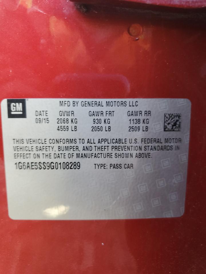 2016 Cadillac ATS VIN 1G6AE5SS9G0108289 Copart auction photo, front end / side damage thumbnail 12