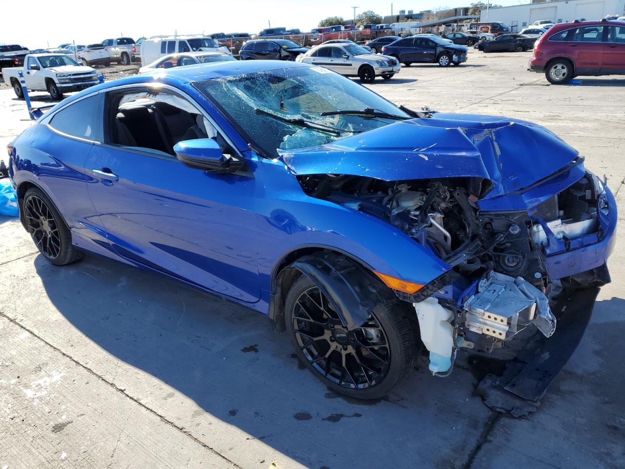 2018 Honda Civic VIN 2HGFC4B58JH304435 Copart auction photo, all over damage thumbnail 4