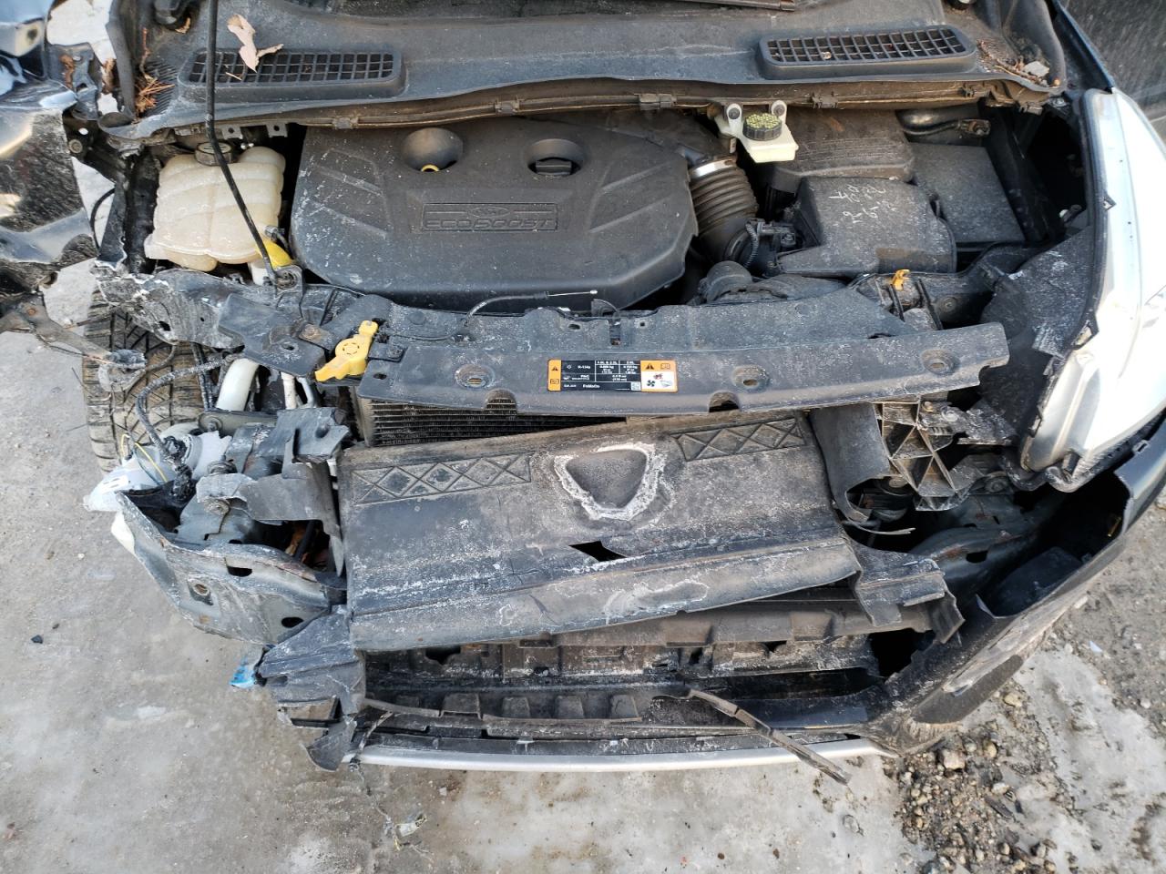 2013 Ford Escape VIN 1FMCU9G9XDUC18614 Copart auction photo, rear end / front end damage thumbnail 12