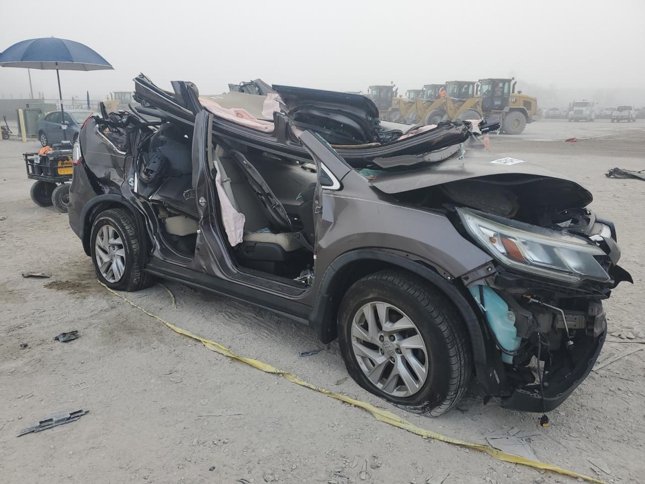 2016 Honda CR-V VIN 2HKRM3H72GH528960 Copart auction photo, rollover damage thumbnail 4
