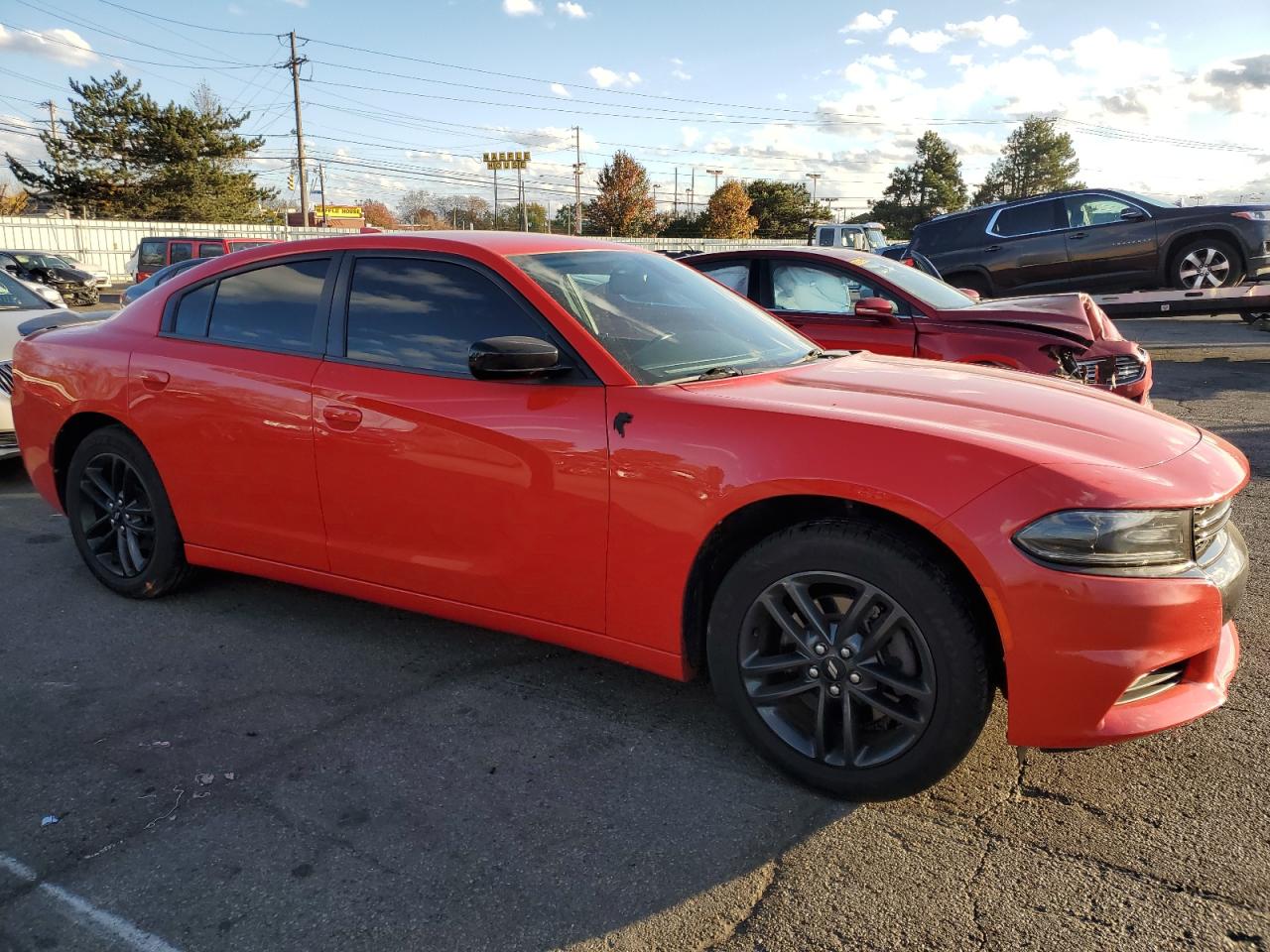 2019 Dodge Charger VIN 2C3CDXJG6KH671486 Copart auction photo, rear end / undercarriage damage thumbnail 4