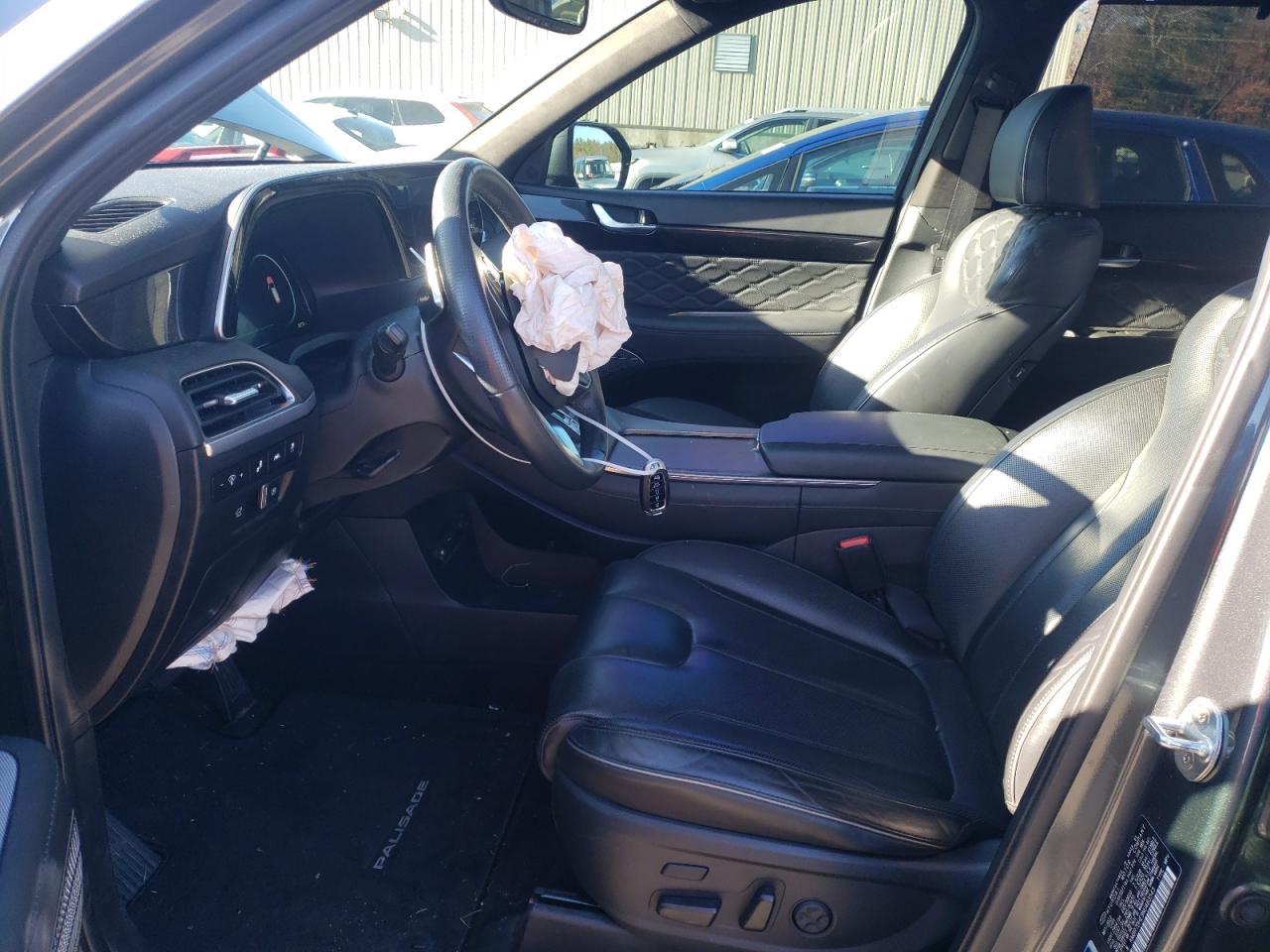 2022 Hyundai Palisade VIN KM8R7DHE9NU483543 Copart auction photo, front end / minor dent/scratches damage thumbnail 7