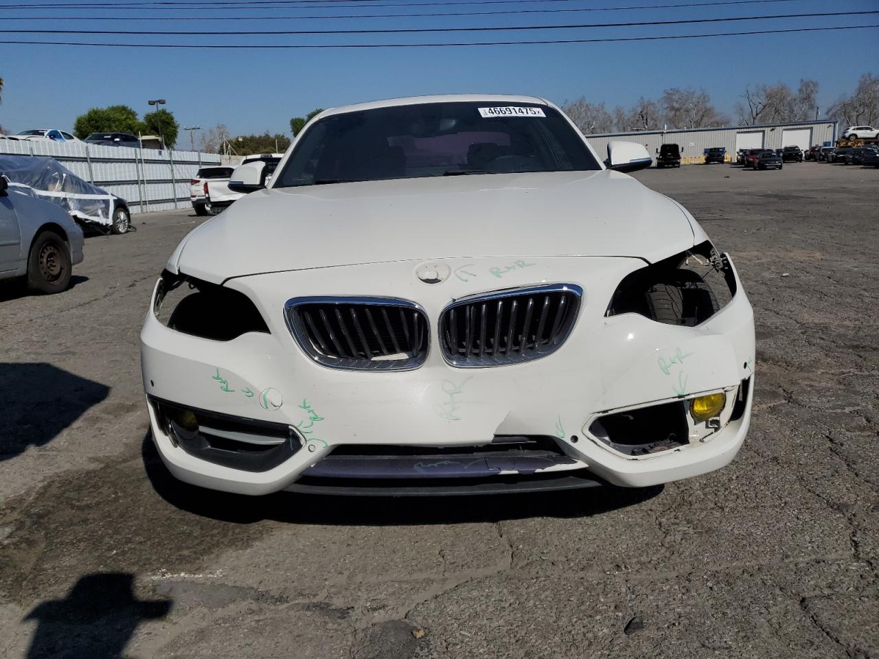 2016 BMW 2er VIN WBA1F5C57GV343714 Copart auction photo, front end damage thumbnail 5