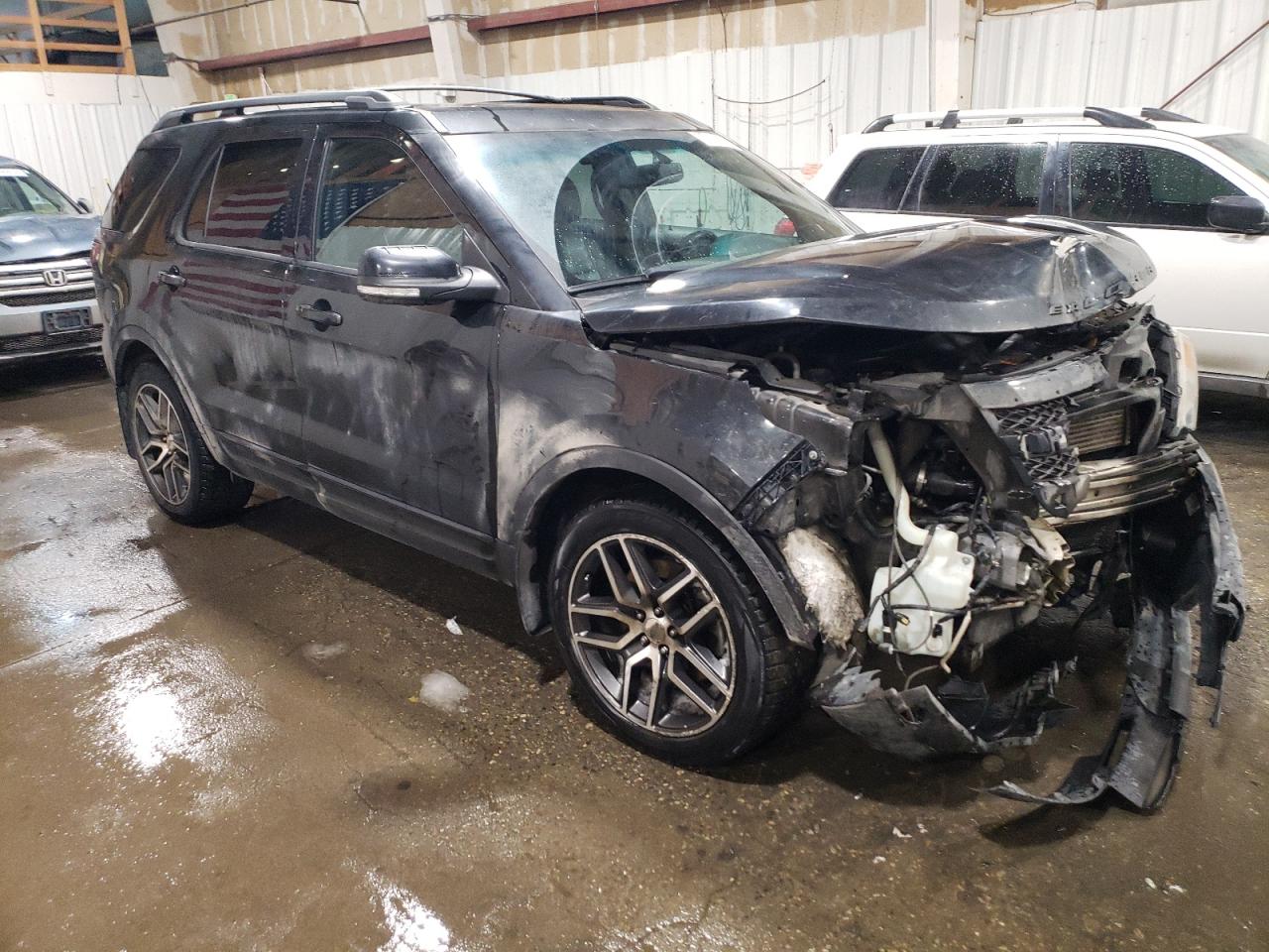 2015 Ford Explorer VIN 1FM5K8GT9FGA65830 Copart auction photo, front end damage thumbnail 4