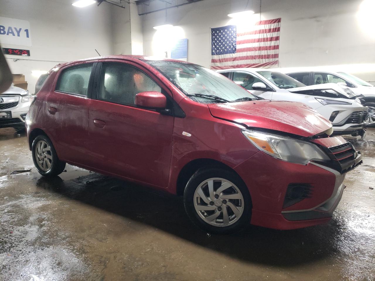 2021 Mitsubishi Mirage VIN ML32AUHJ1MH005504 Copart auction photo, front end damage thumbnail 4