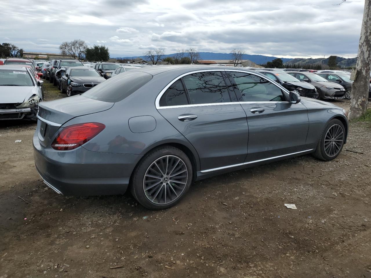 2020 Mercedes-Benz C-klasse VIN WDDWF8DB5LR533096 Copart auction photo, rear end damage thumbnail 3