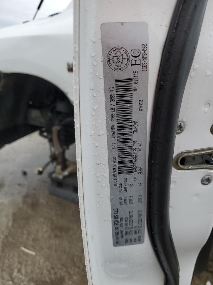 2017 RAM 1500 VIN 1C6RR7FTXHS664126 Copart auction photo, front end / side damage thumbnail 12
