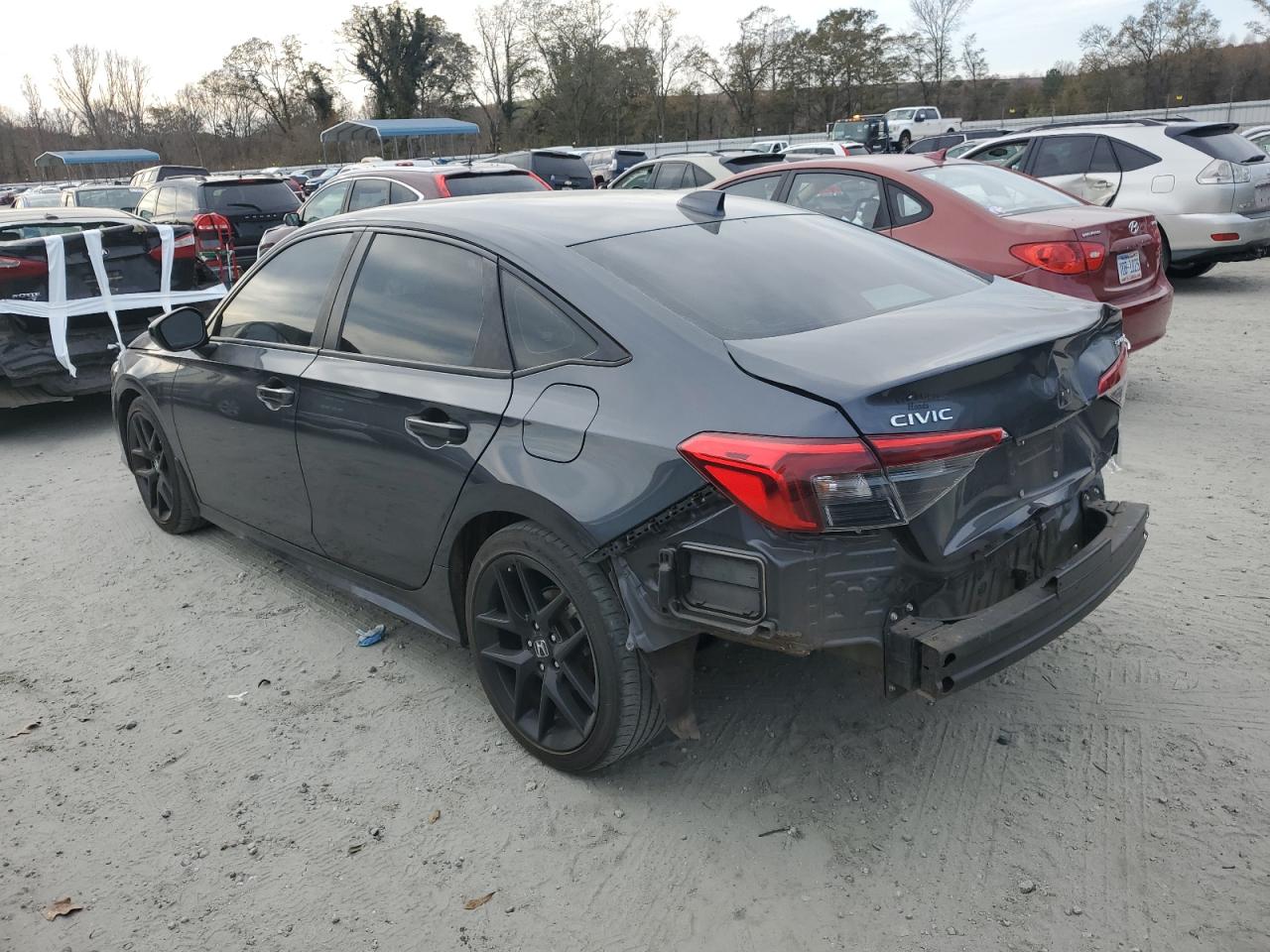 2022 Honda Civic VIN 2HGFE2F52NH524703 Copart auction photo, rear end damage thumbnail 2