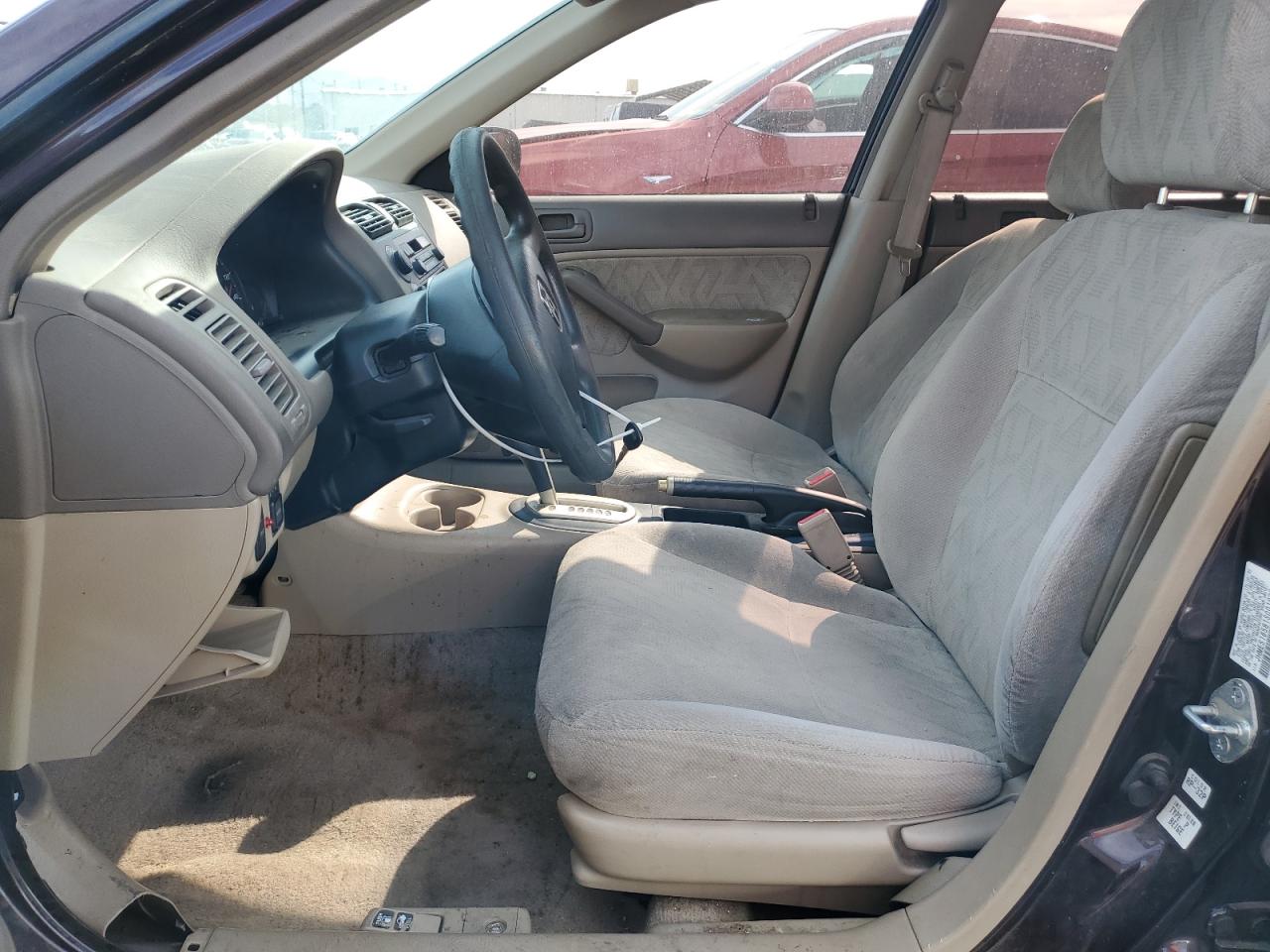 2001 Honda Civic VIN JHMES16581S001832 Copart auction photo, rear end damage thumbnail 7