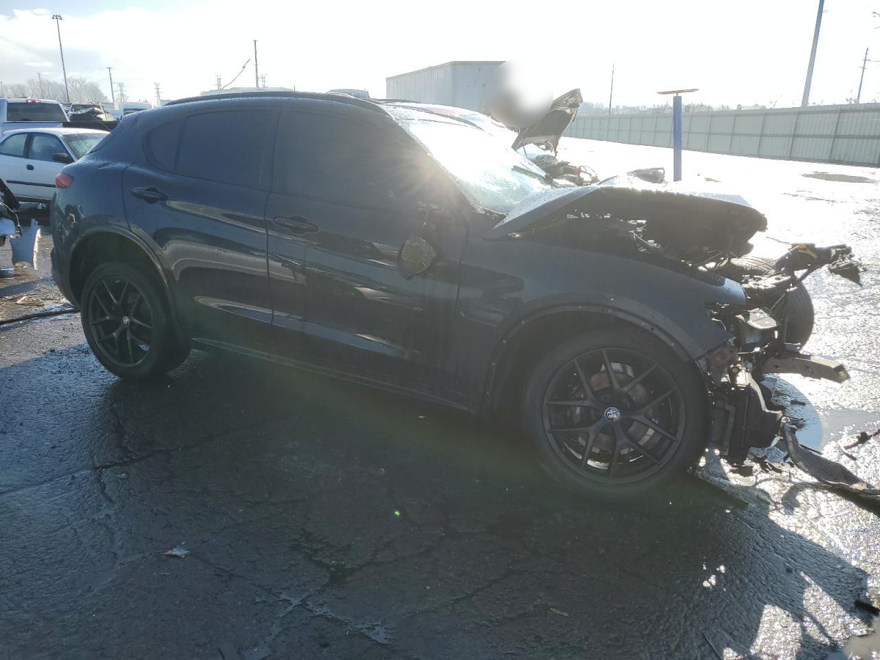 2021 Alfa Romeo Stelvio VIN ZASPAKBN5M7D15932 Copart auction photo, front end damage thumbnail 4