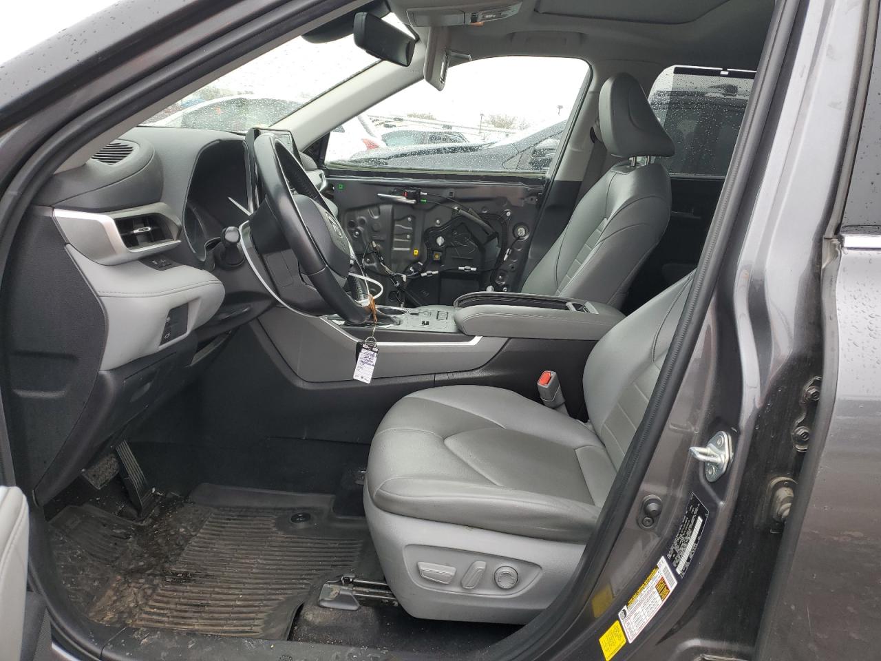 2022 Toyota Highlander VIN 5TDHBRCH0NS553352 Copart auction photo, front end / side damage thumbnail 7