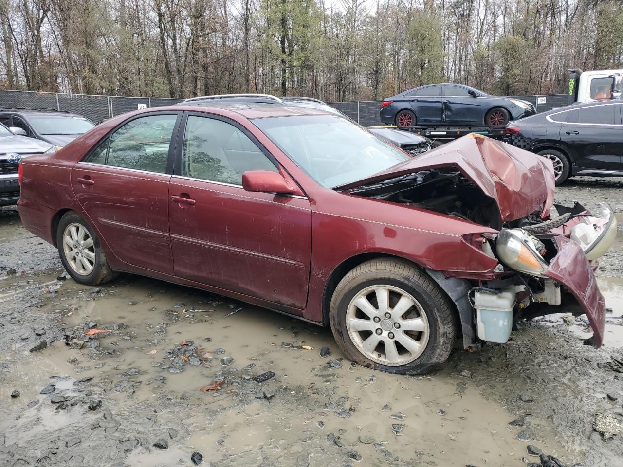 2004 Toyota Camry VIN 4T1BE30K94U342604 Copart auction photo, front end / side damage thumbnail 4
