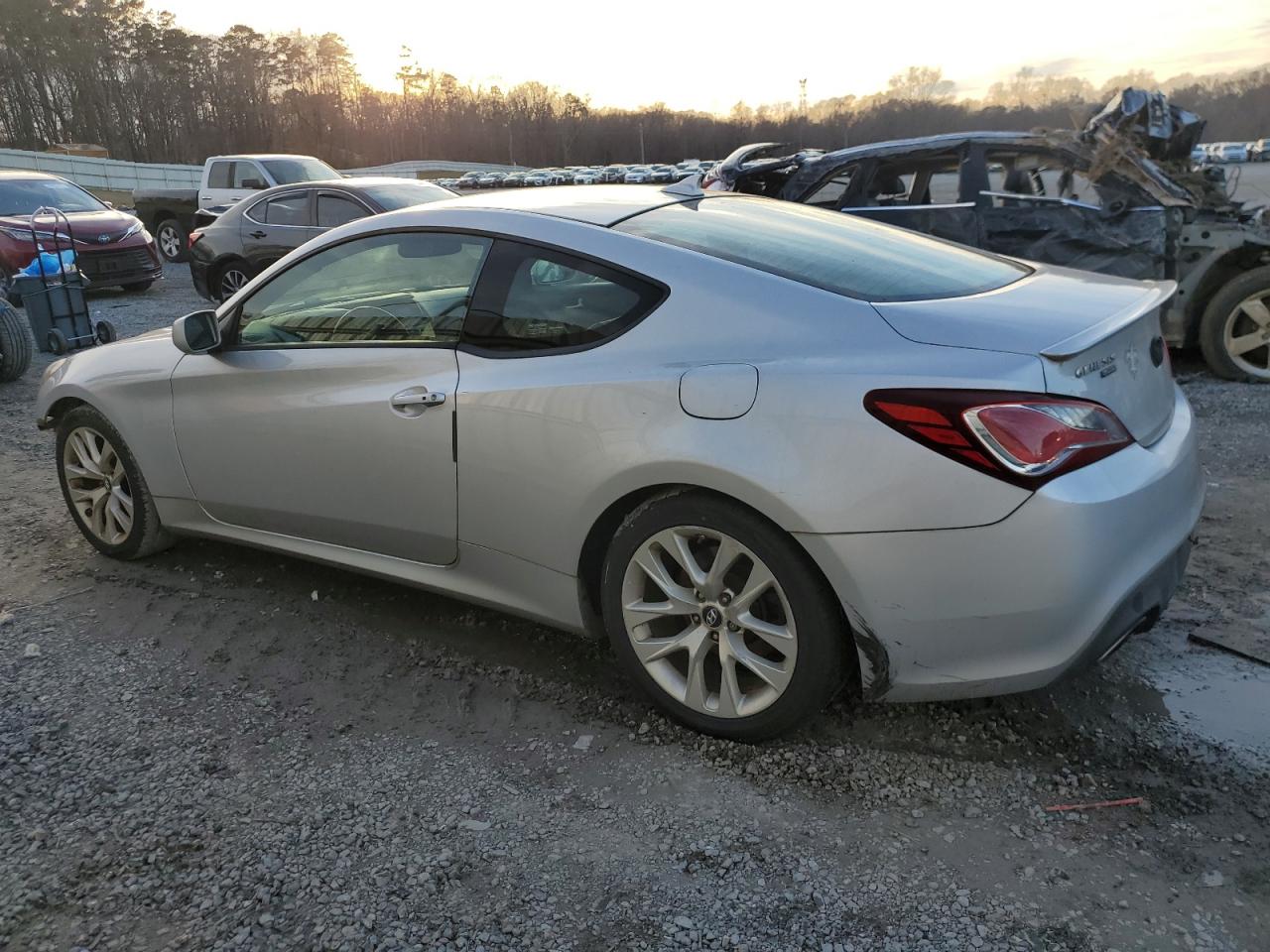 2014 Hyundai Genesis VIN KMHHT6KD2EU115370 Copart auction photo, front end / rear end damage thumbnail 2