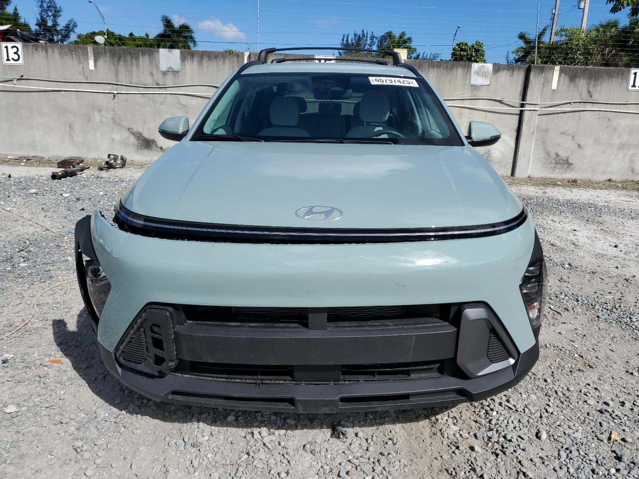 2024 Hyundai Kona VIN KM8HB3AB6RU116237 Copart auction photo, side / undercarriage damage thumbnail 5