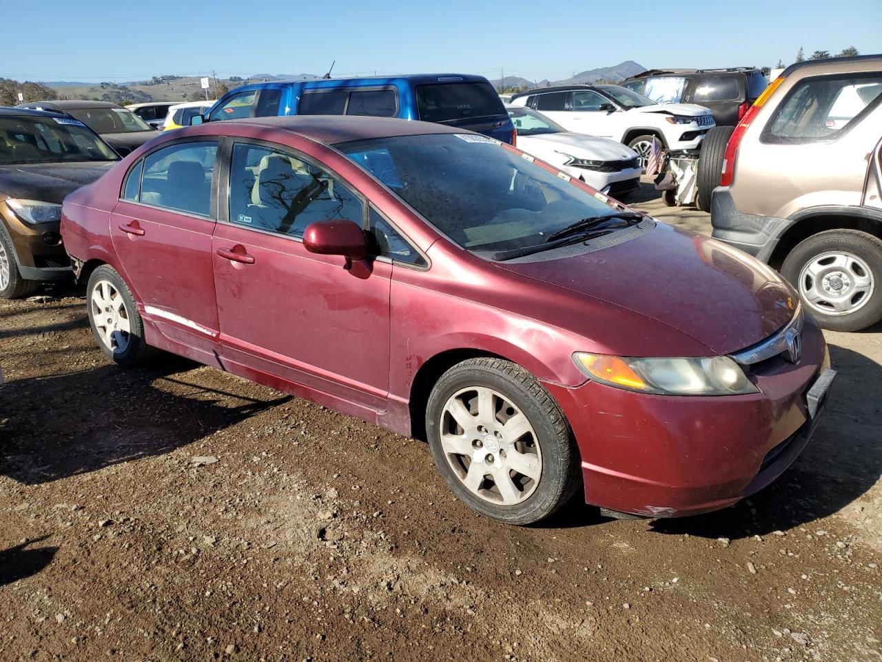2008 Honda Civic VIN 1HGFA16578L072065 Copart auction photo, rear end damage thumbnail 4