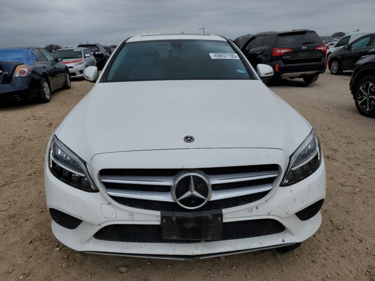 2021 Mercedes-Benz C-klasse VIN W1KWF8DB5MR645091 Copart auction photo, undercarriage / front end damage thumbnail 5