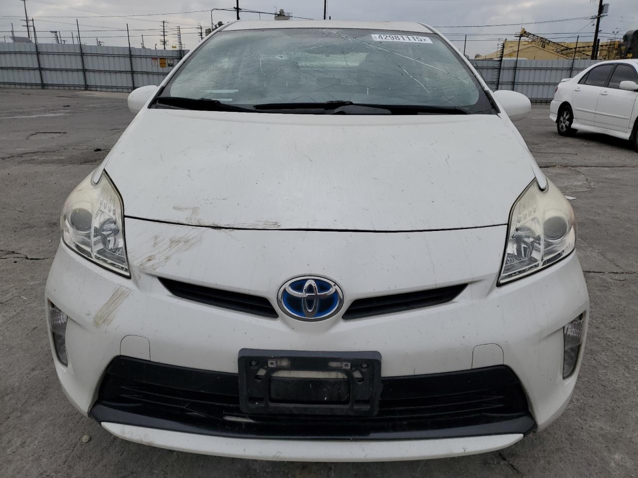 2015 Toyota Prius VIN JTDKN3DUXF0403288 Copart auction photo, front end damage thumbnail 5
