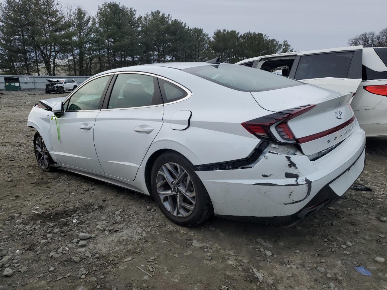 2021 Hyundai Sonata VIN 5NPEL4JA3MH094332 Copart auction photo, front end / rear end damage thumbnail 2