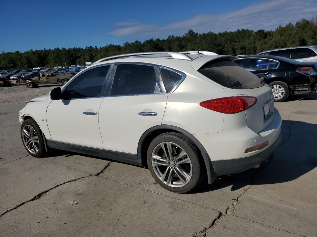 2014 Infiniti QX50 VIN JN1BJ0HP1EM210150 Copart auction photo, front end damage thumbnail 2