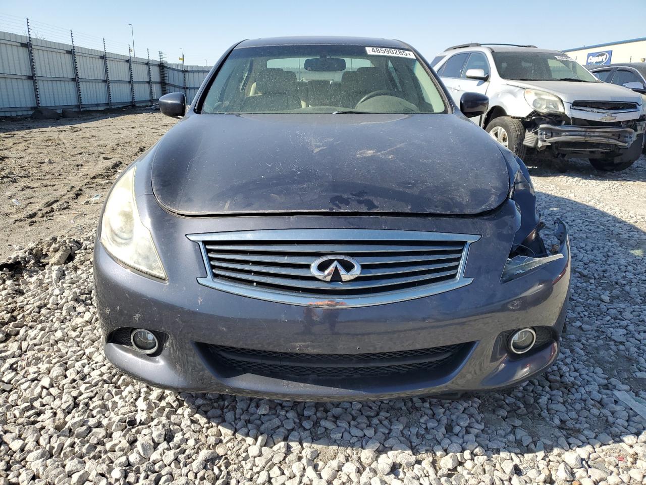 2011 Infiniti G VIN JN1CV6AR0BM412996 Copart auction photo, front end damage thumbnail 5