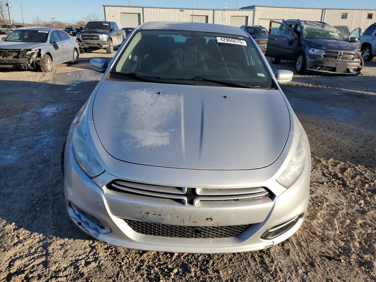 2013 Dodge Dart VIN 1C3CDFBA2DD268495 Copart auction photo, front end / undercarriage damage thumbnail 5