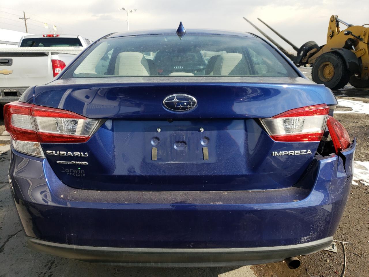 2018 Subaru Impreza VIN 4S3GKAB63J3602665 Copart auction photo, rear end / hail damage thumbnail 6
