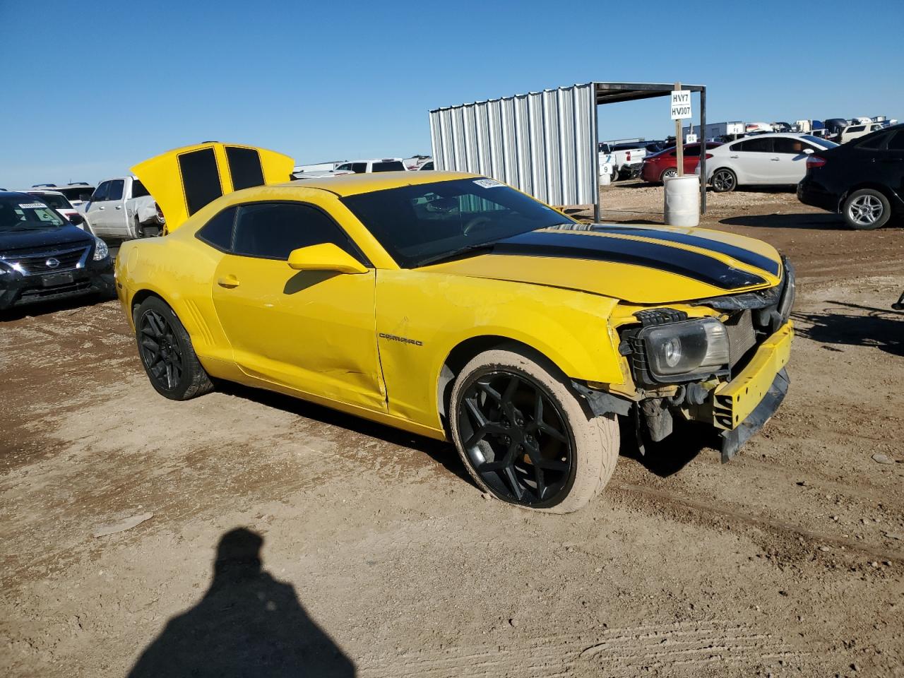2011 Chevrolet Camaro VIN 2G1FA1ED7B9130643 Copart auction photo, front end / mechanical damage thumbnail 4