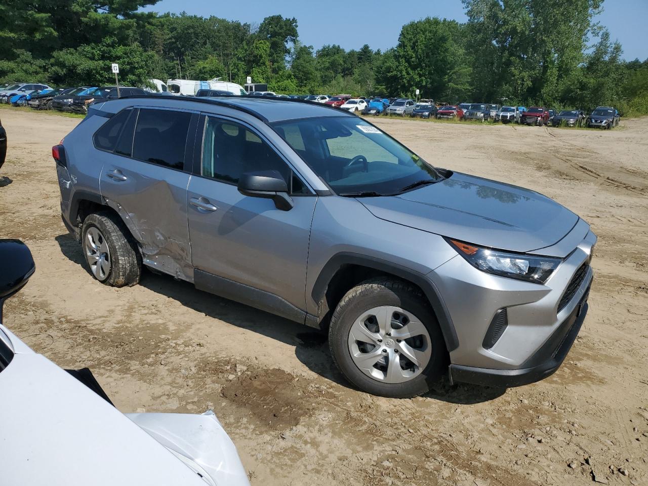 2020 Toyota RAV 4 VIN 2T3F1RFV5LC135801 Copart auction photo, side damage thumbnail 4