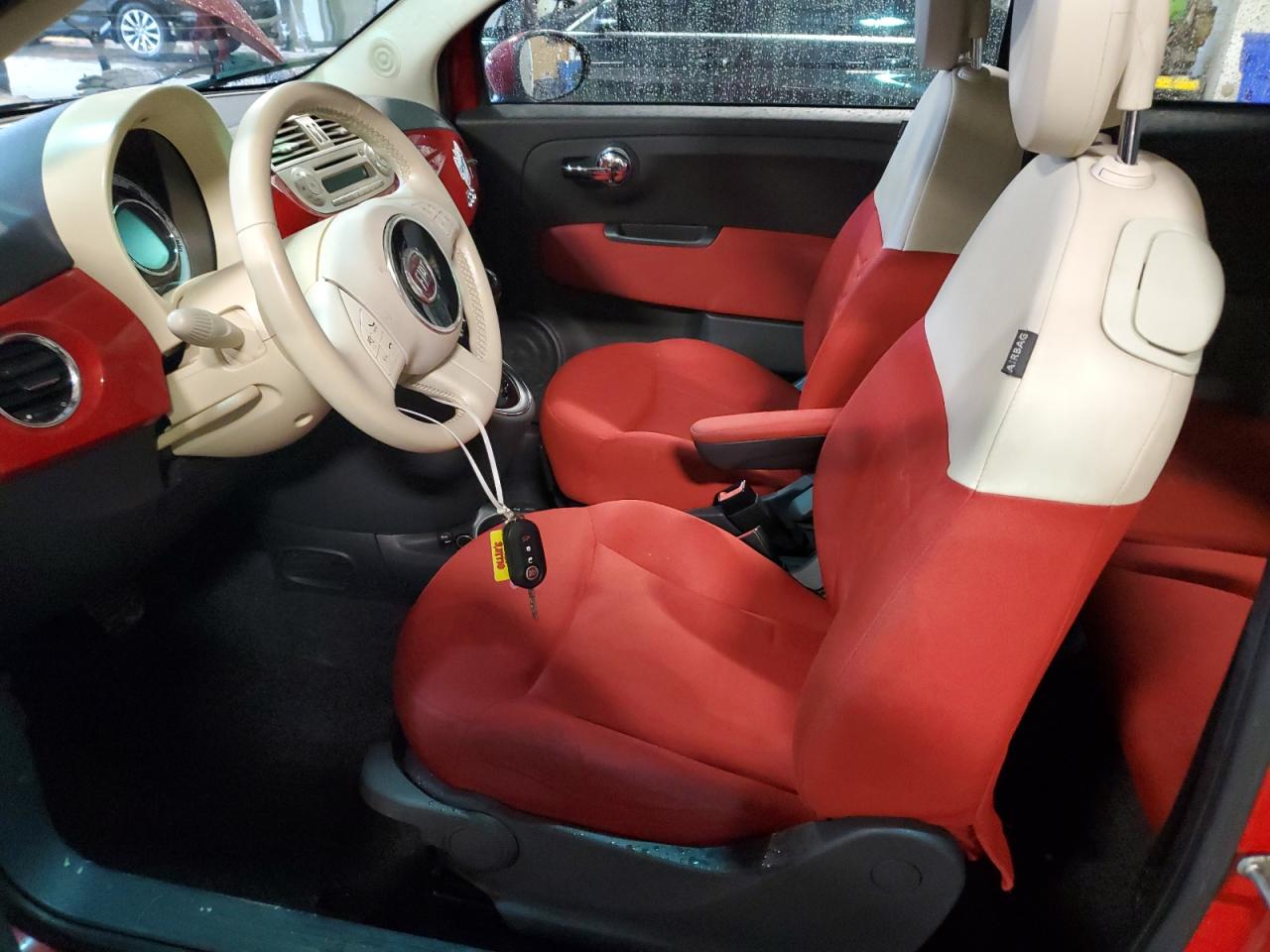2012 Fiat 500 VIN 3C3CFFARXCT104647 Copart auction photo, front end / side damage thumbnail 7