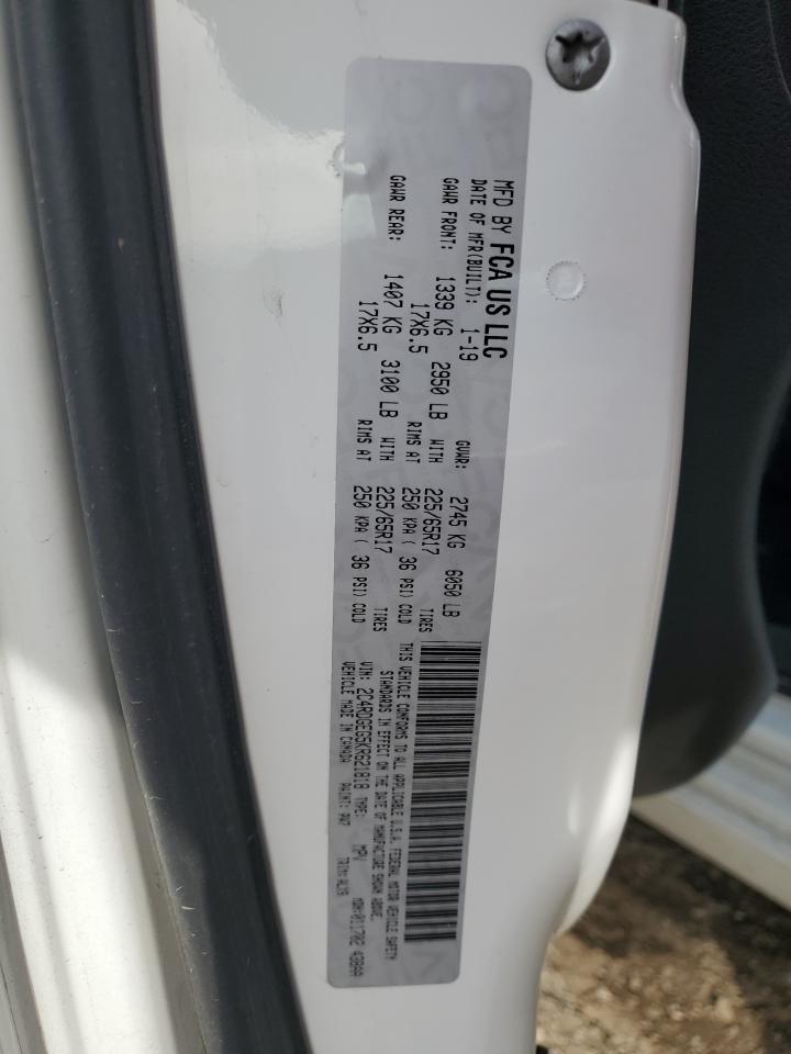 2019 Dodge Caravan VIN 2C4RDGEG5KR621818 Copart auction photo, front end / side damage thumbnail 13