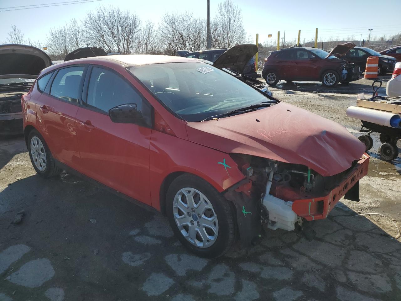 2012 Ford Focus VIN 1FAHP3K22CL188933 Copart auction photo, front end / minor dent/scratches damage thumbnail 4