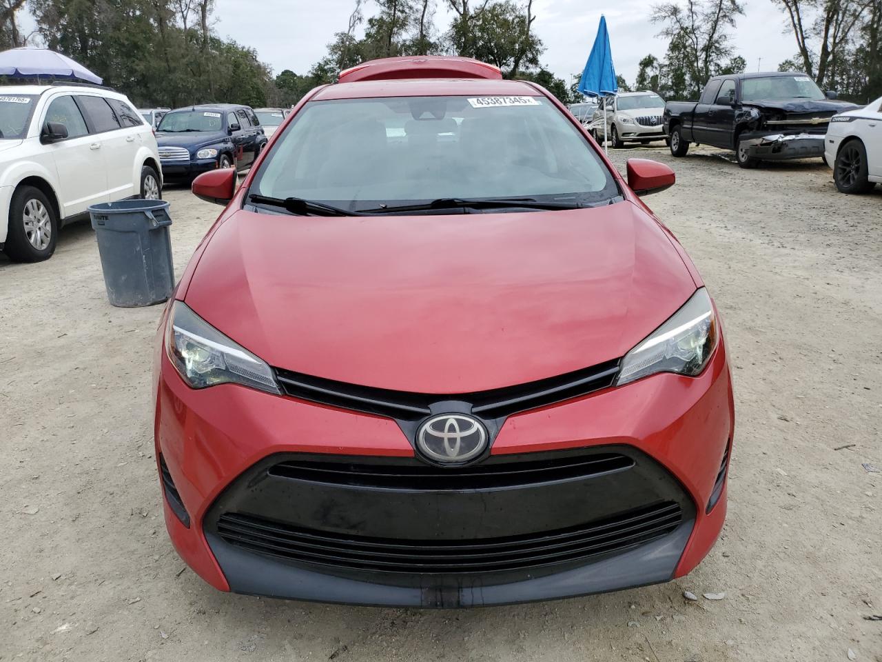 2017 Toyota Corolla VIN 2T1BURHE4HC750293 Copart auction photo, side / rear end damage thumbnail 5