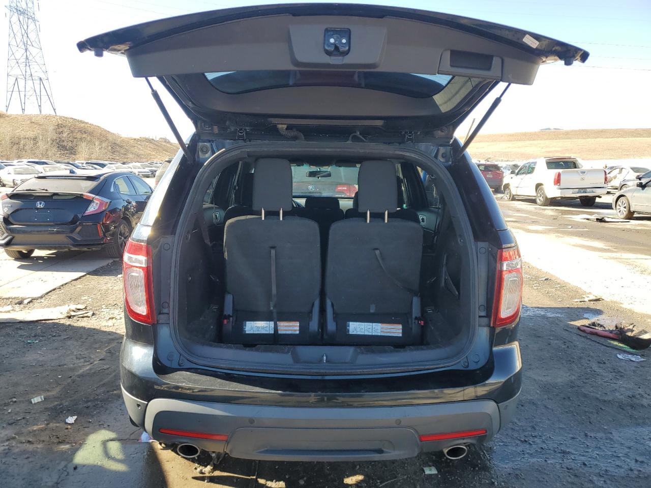 2014 Ford Explorer VIN 1FM5K8D89EGB29332 Copart auction photo, side / hail damage thumbnail 6