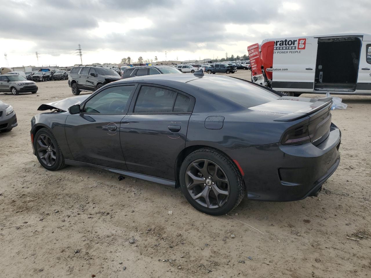 2018 Dodge Charger VIN 2C3CDXHG6JH206694 Copart auction photo, front end / rear end damage thumbnail 2