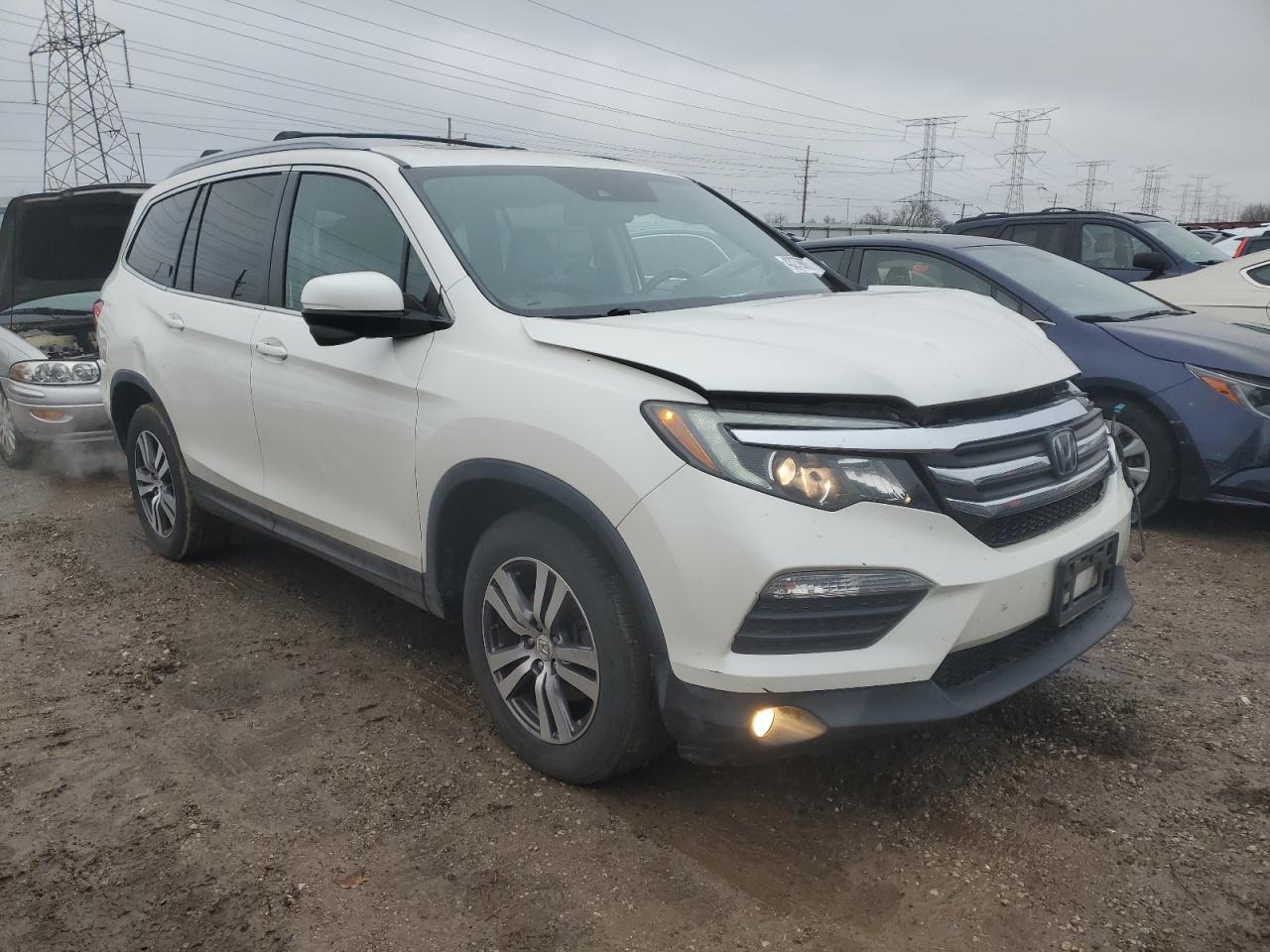 2017 Honda Pilot VIN 5FNYF6H61HB022860 Copart auction photo, front end damage thumbnail 4