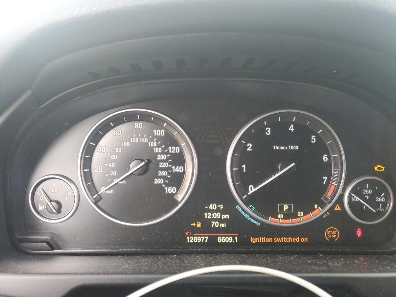 2014 BMW X5 VIN 5UXKR2C5XE0H33327 Copart auction photo, front end damage thumbnail 9