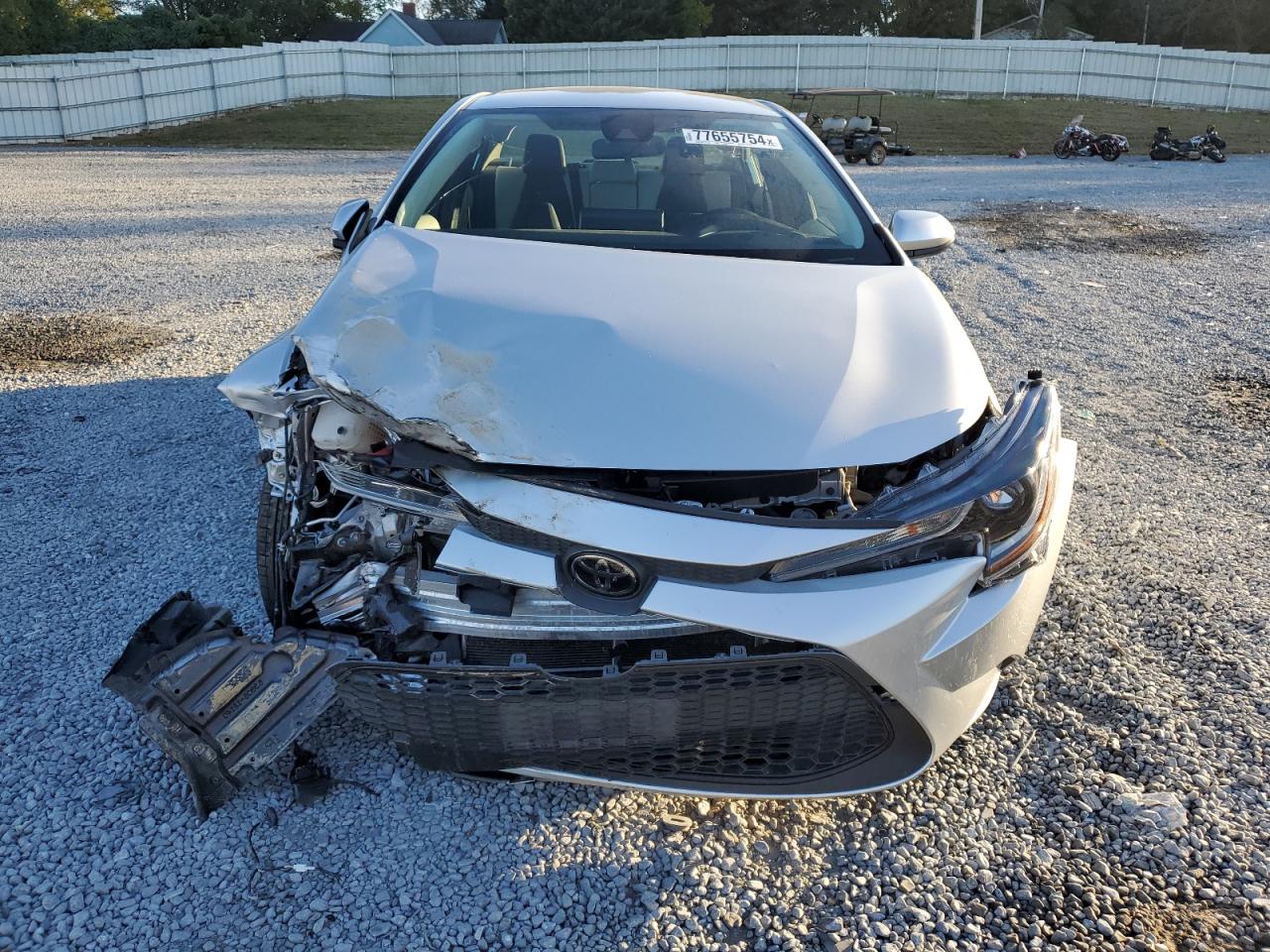 2022 Toyota Corolla VIN JTDEPMAEXNJ221576 Copart auction photo, front end damage thumbnail 5
