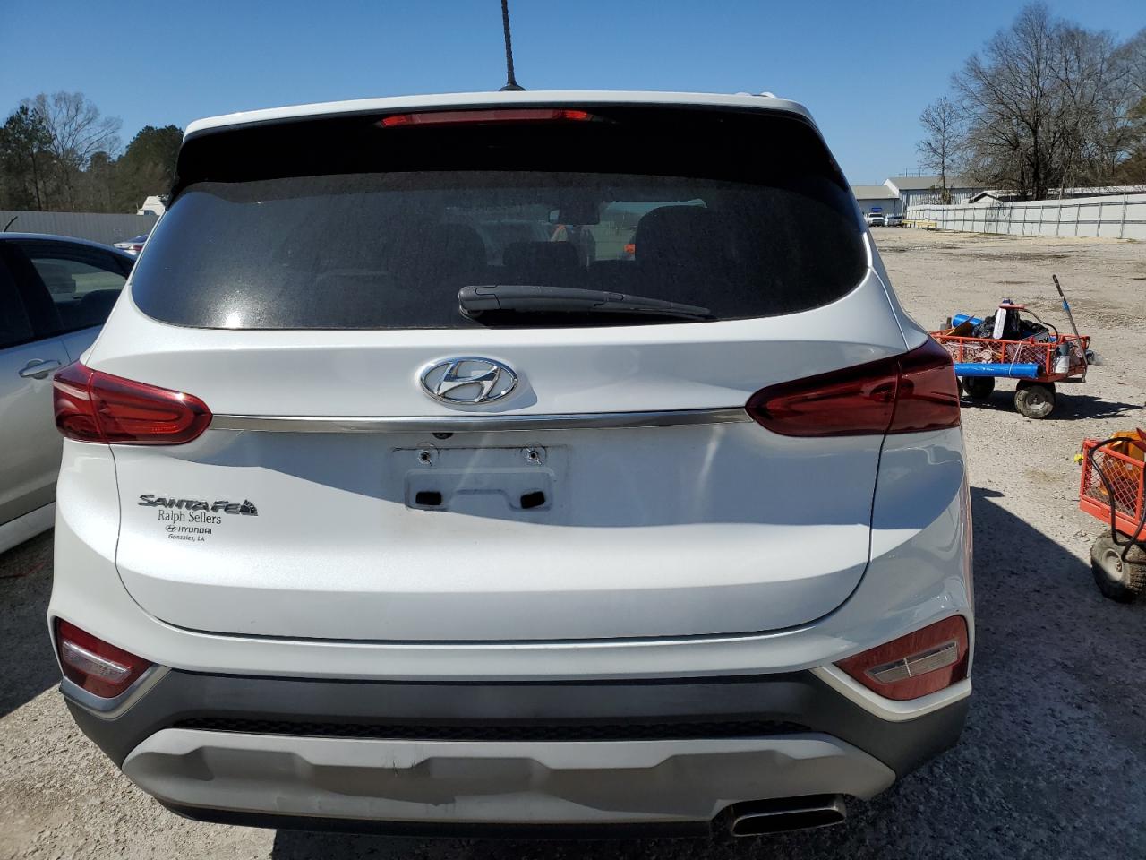 2019 Hyundai Santa Fe VIN 5NMS23AD3KH102840 Copart auction photo, front end damage thumbnail 6