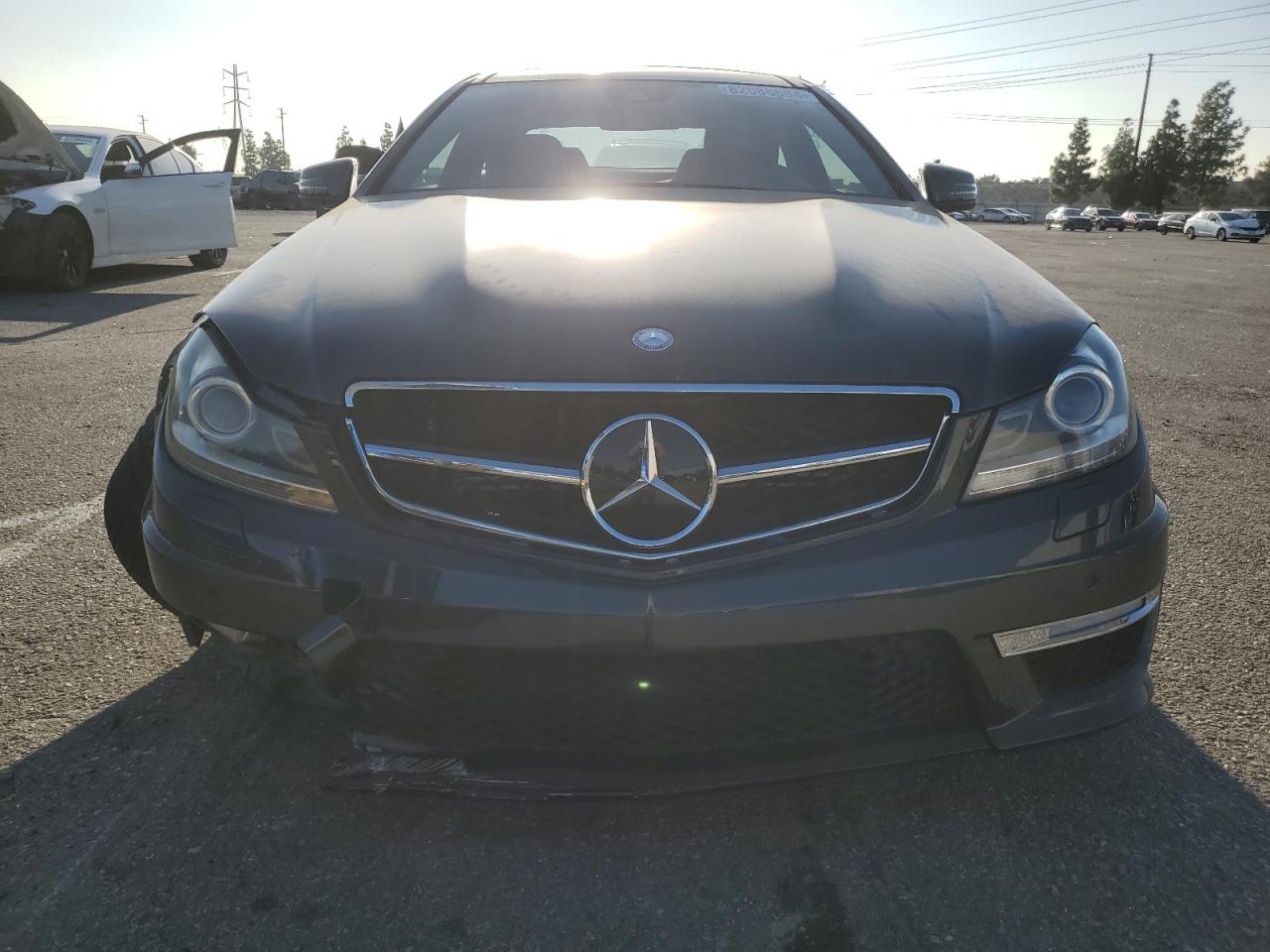 2013 Mercedes-Benz C-klasse VIN WDDGJ7HB4DF969982 Copart auction photo, front end / side damage thumbnail 5
