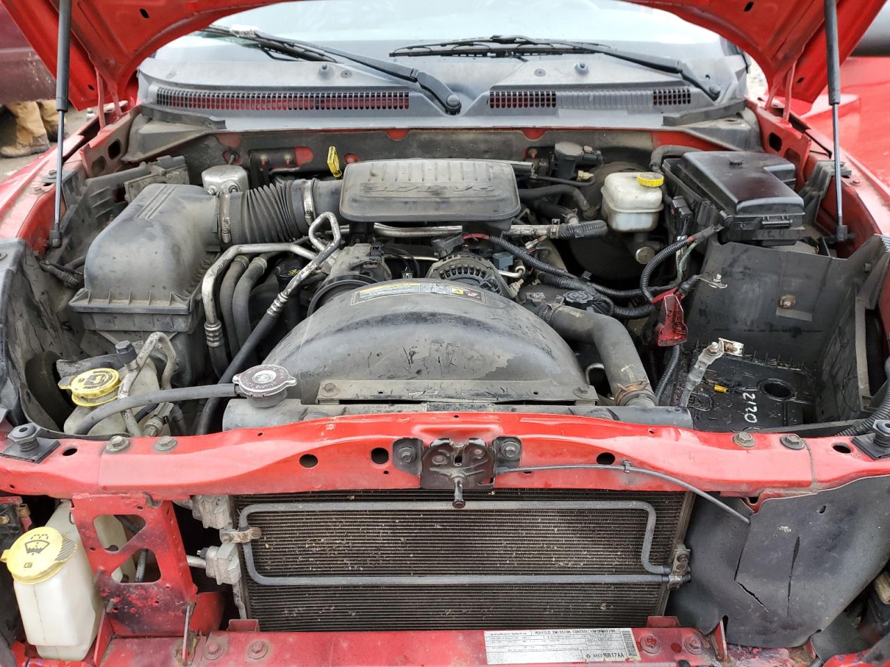 2008 Dodge Dakota VIN 1D7HE38K48S535835 Copart auction photo, rear end / front end damage thumbnail 11