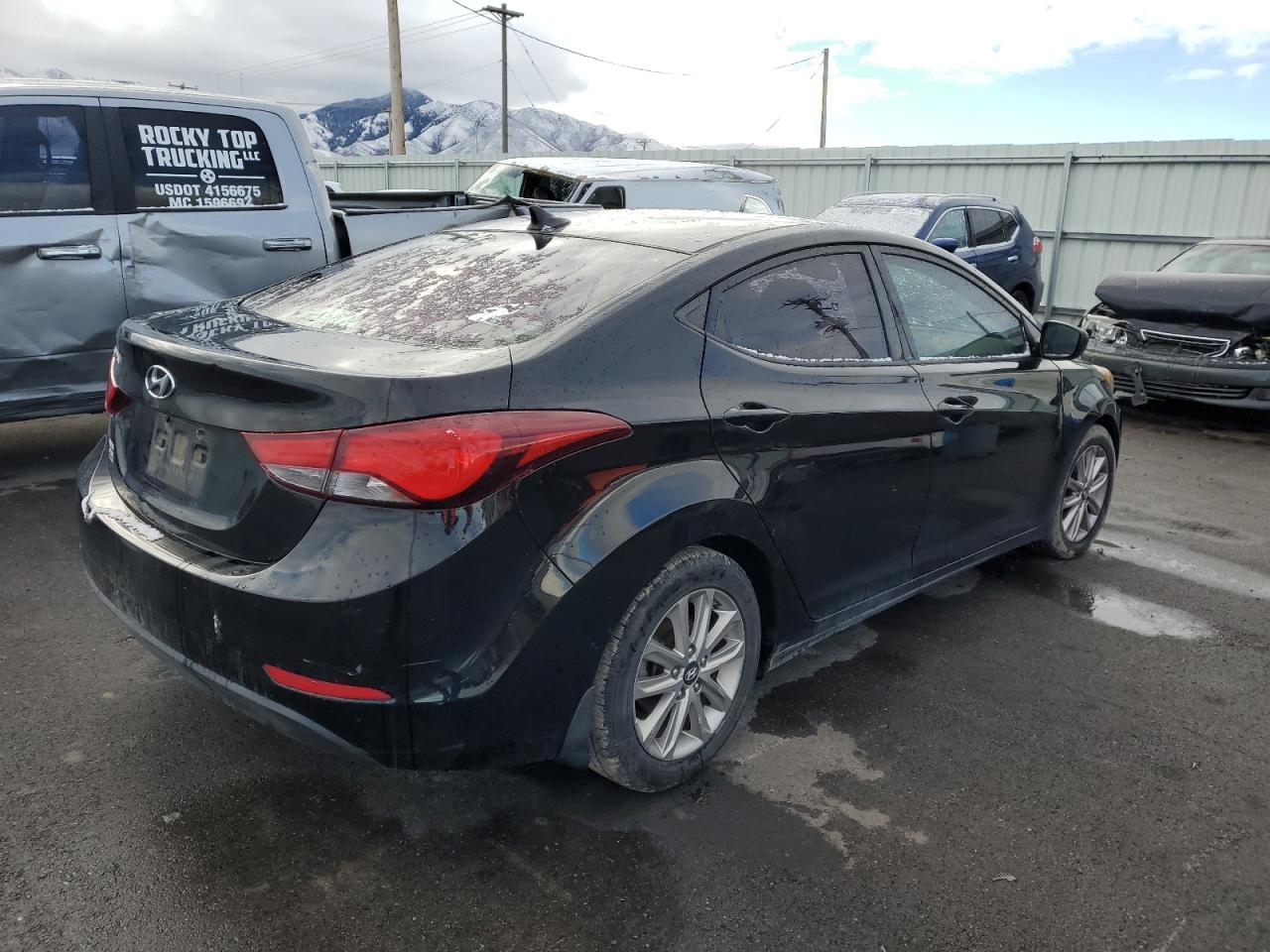 2014 Hyundai Elantra VIN 5NPDH4AE2EH531674 Copart auction photo, front end damage thumbnail 3