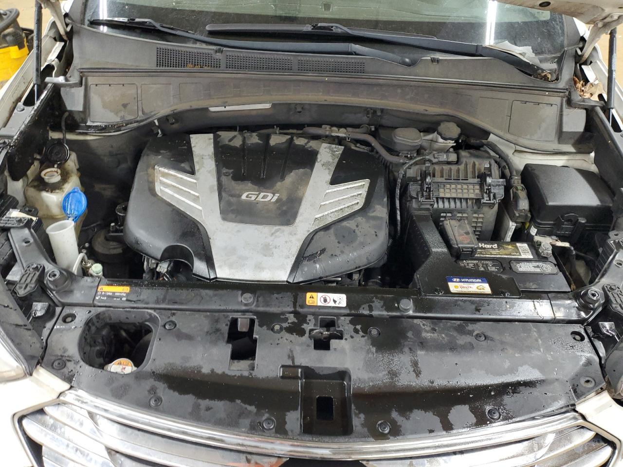 2014 Hyundai Santa Fe VIN KM8SM4HF5EU057822 Copart auction photo, rollover damage thumbnail 12
