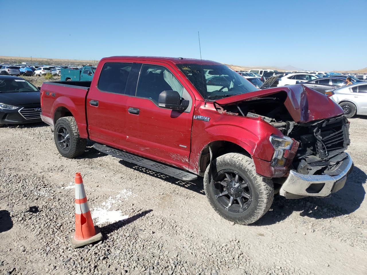 2017 Ford F-150 VIN 1FTEW1EG8HFC69856 Copart auction photo, front end damage thumbnail 4
