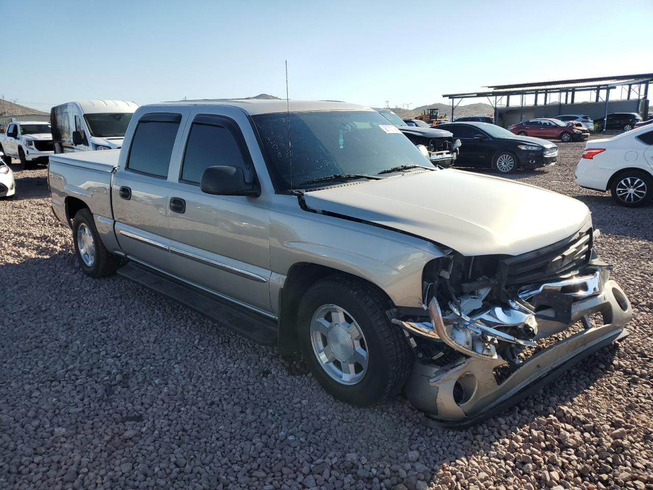 2006 GMC Sierra VIN 2GTEC13Z361338308 Copart auction photo, front end damage thumbnail 4