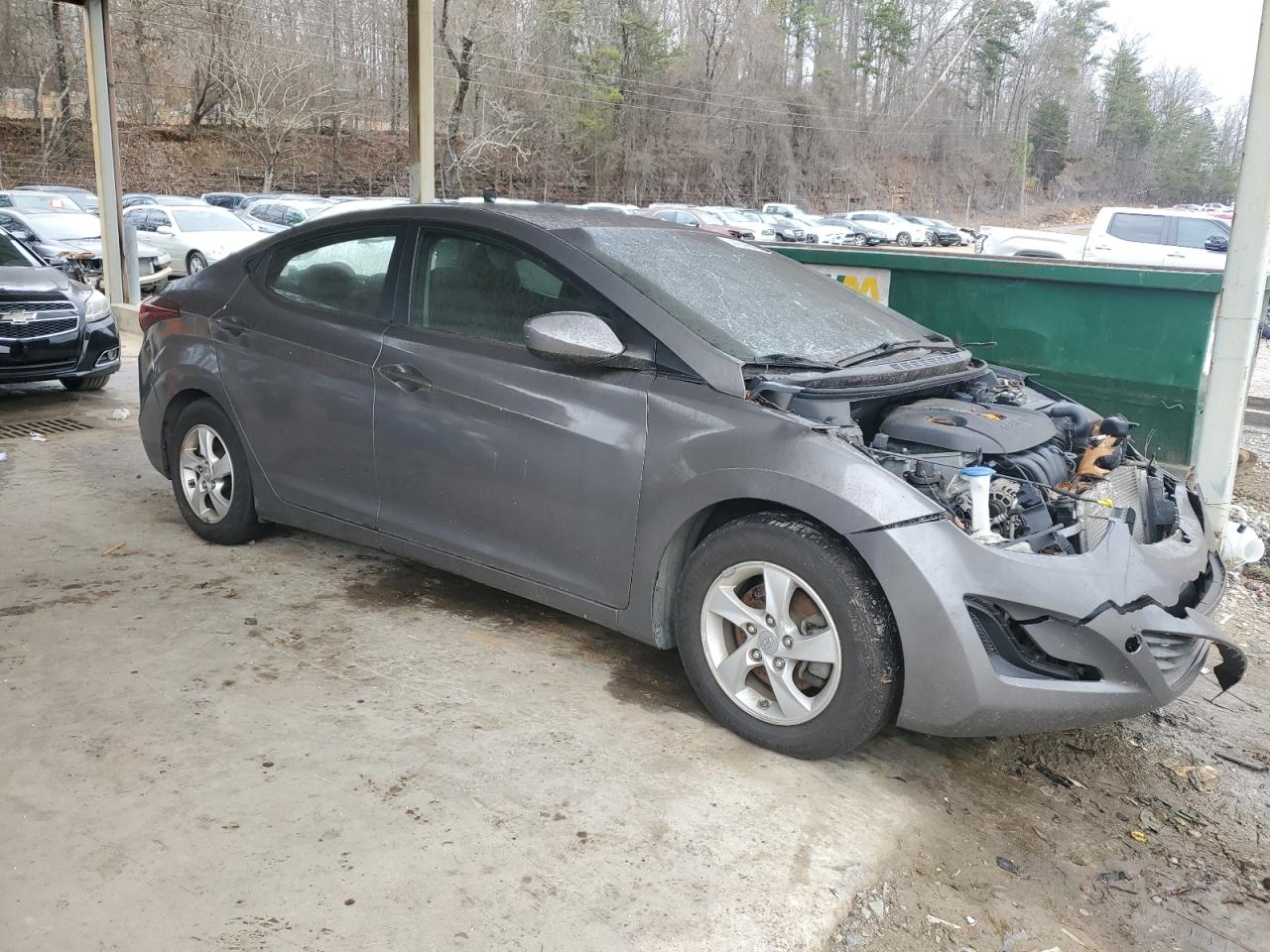 2014 Hyundai Elantra VIN 5NPDH4AE8EH479869 Copart auction photo, front end damage thumbnail 4