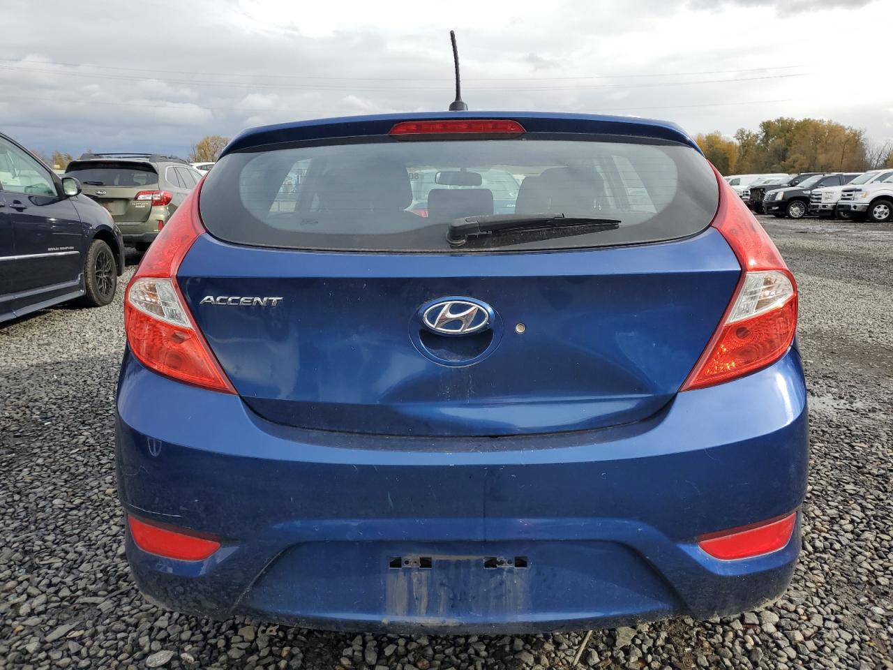 2017 Hyundai Accent VIN KMHCT5AE8HU311638 Copart auction photo, vandalism / side damage thumbnail 6